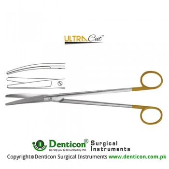 UltraCut™ TC Wertheim Gynecological Scissor Curved Stainless Steel, 35 cm - 14"